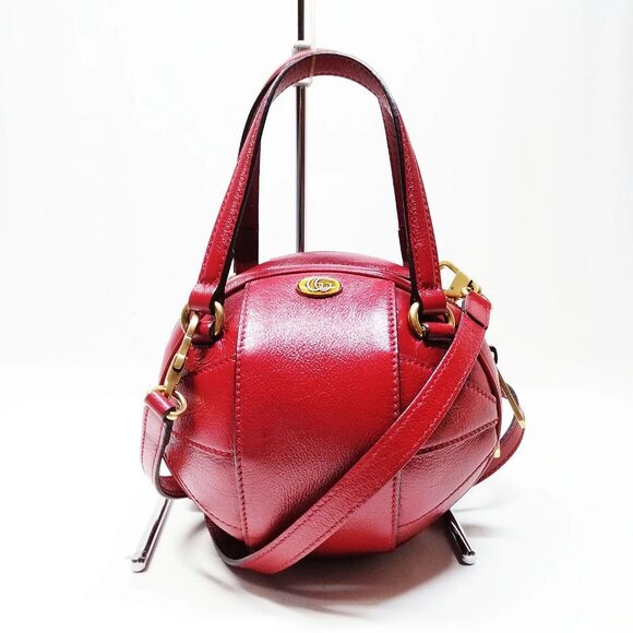 Louis Vuitton Handbags - Gucci Red Leather Hand Bag mon910-103125